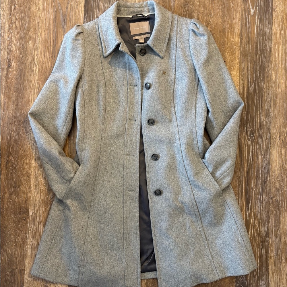 Banana Republic A-Line Wool Blend Winter Coat - Women Size S